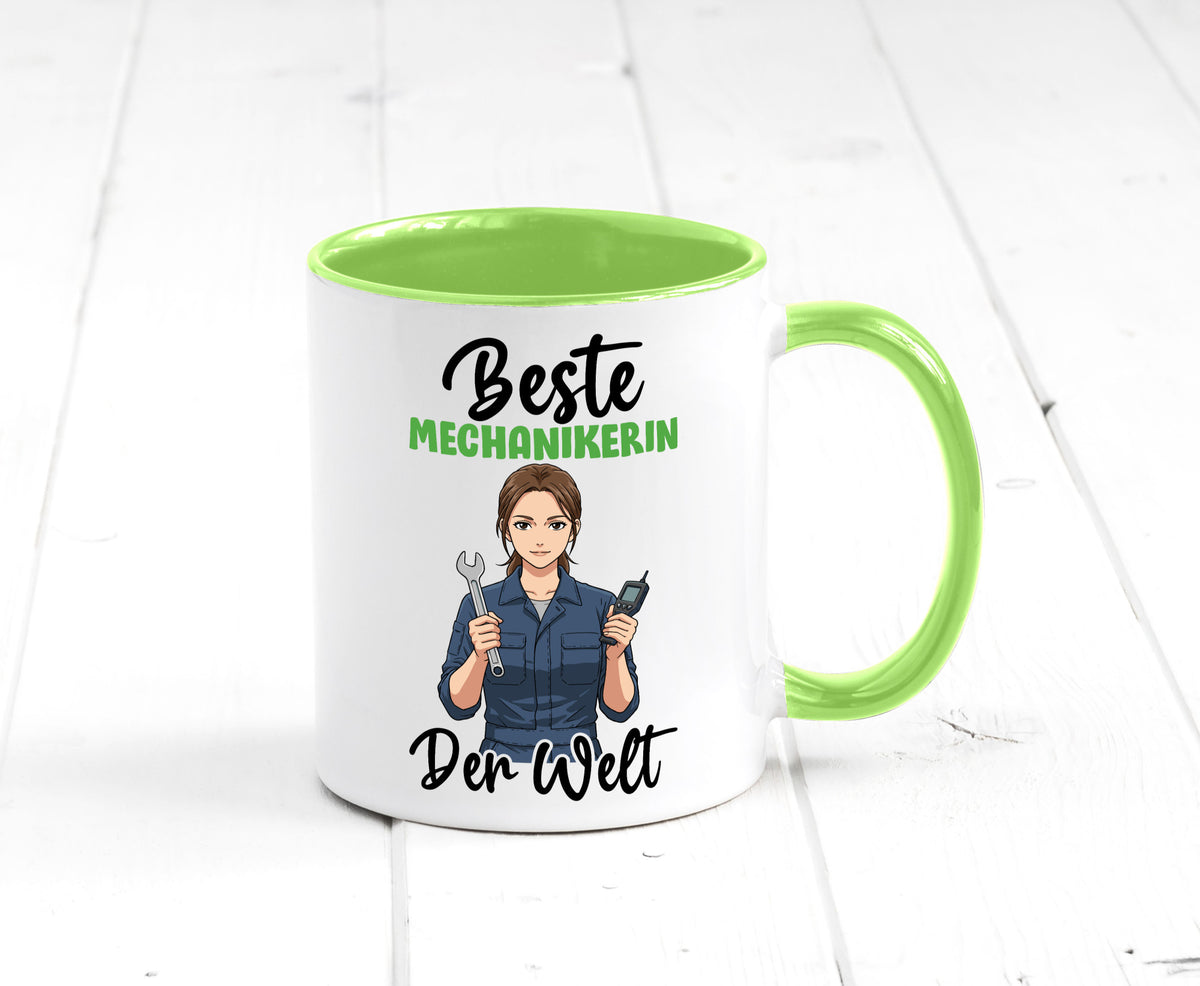 Beste Mechanikerin | KFZ v2 Humor Geschenkidee Tasse