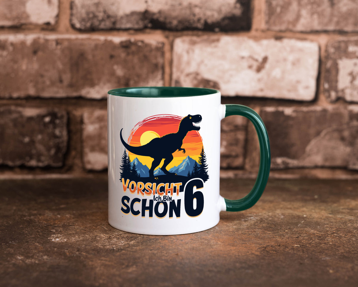 6. Geburtstag | 6 Jahre Dinosaurier Geschenkidee Humor Tasse