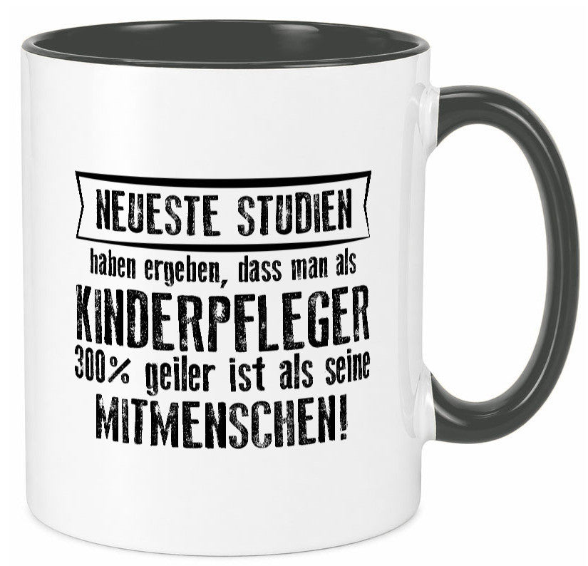 Neuste Studien: Kinderpfleger | Pfleger Kinder v2 lustiger Spruch Geschenk Tasse