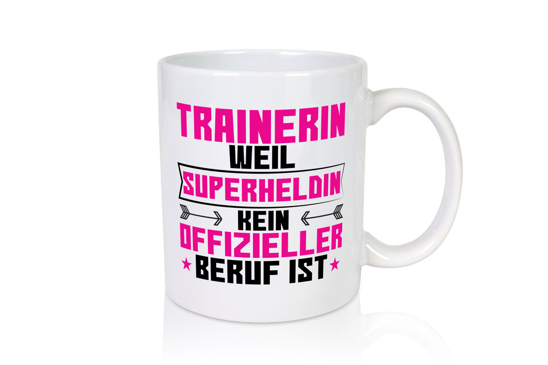 Superheldin Trainerin | Sportverein Humor Geschenkidee Tasse
