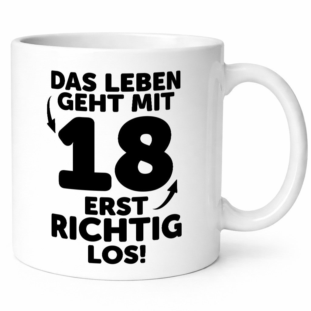 18. Geburtstag | Junge $ Mädchen| Volljährig Geschenkidee Humor Tasse