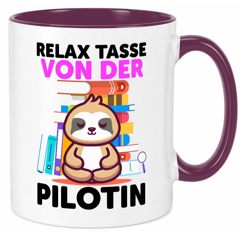 Relax Tasse: Pilotin | Definition Piloten lustiger Spruch Geschenk Humor