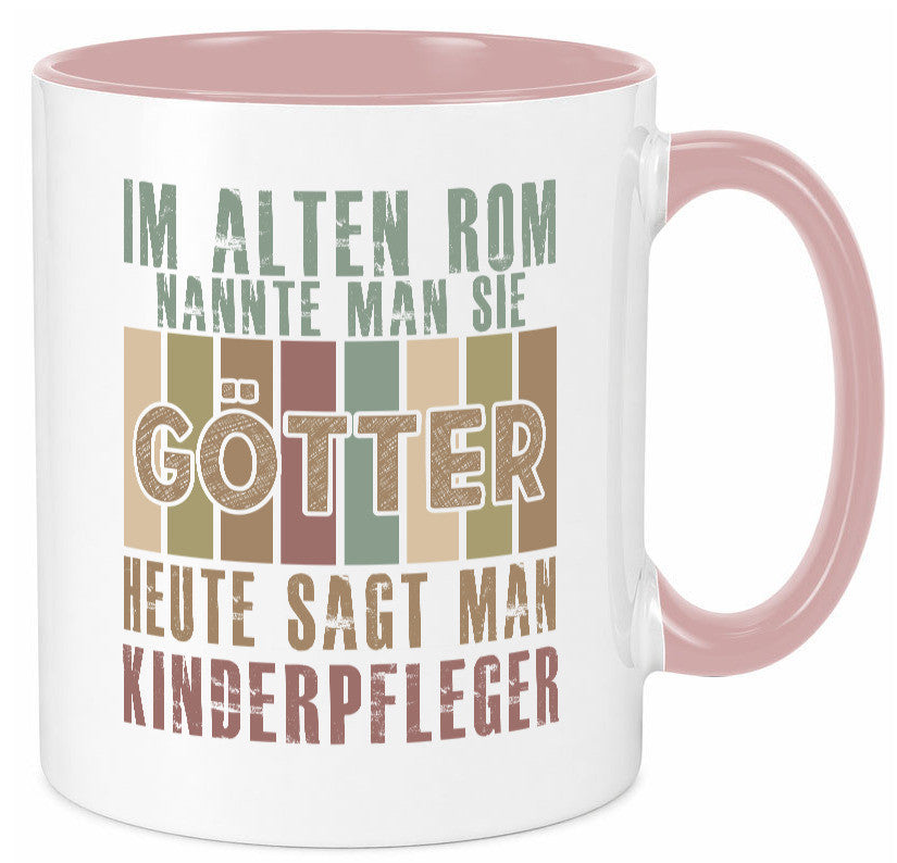 Heute sagt man: Kinderpfleger | Pfleger Kinder lustig Humor Geschenkidee Tasse