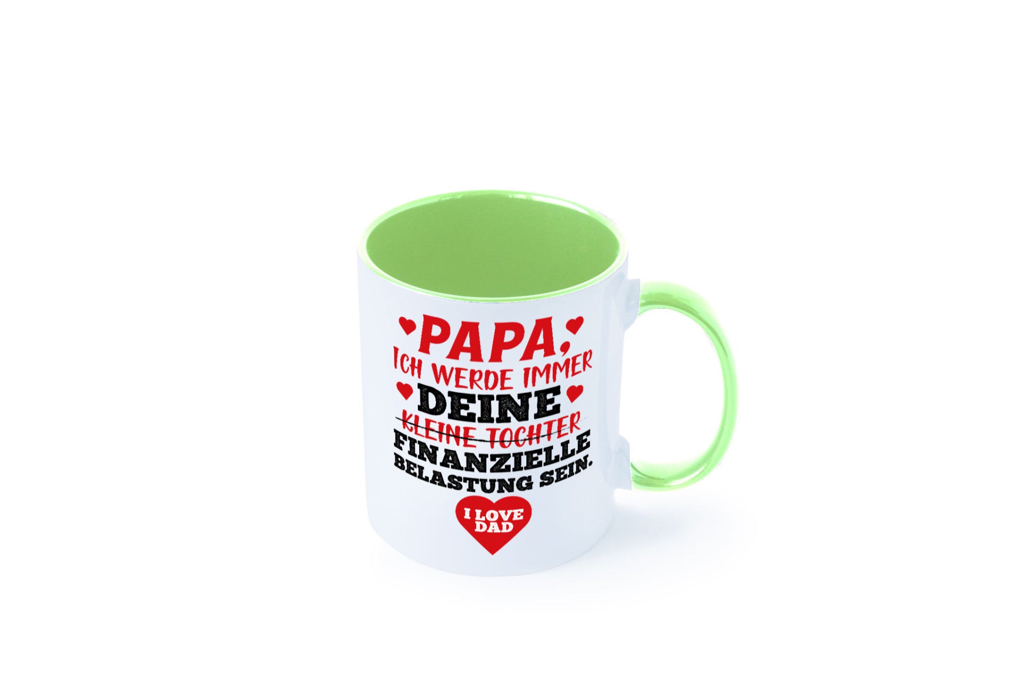 Finanzielle Belastung lustiger Spruch Geschenk Humor Geschenkidee Tasse