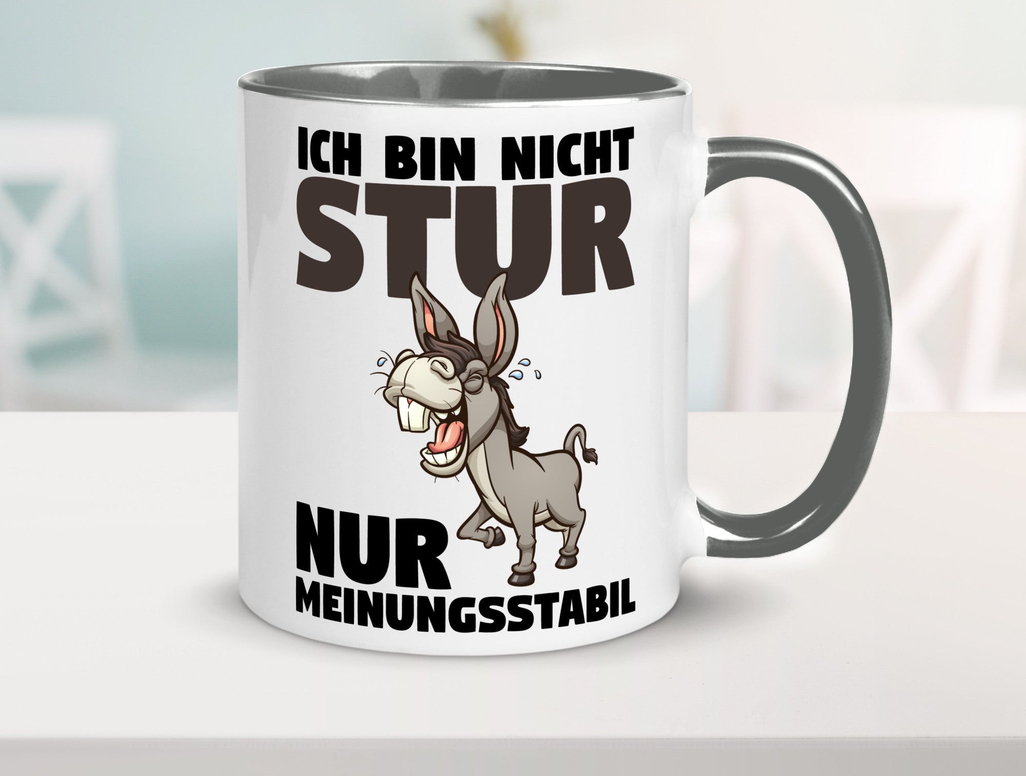 Sturer Esel | Sturkopf Tasse Dickkopf Spruch Humor lustiger Geschenk