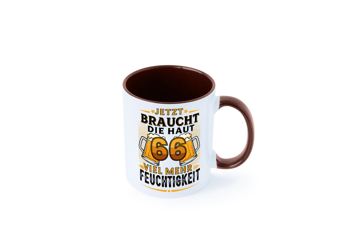 66 braucht die haut mehr Feuchtigkeit | 66. Geburtstag Humor Geschenkidee Tasse