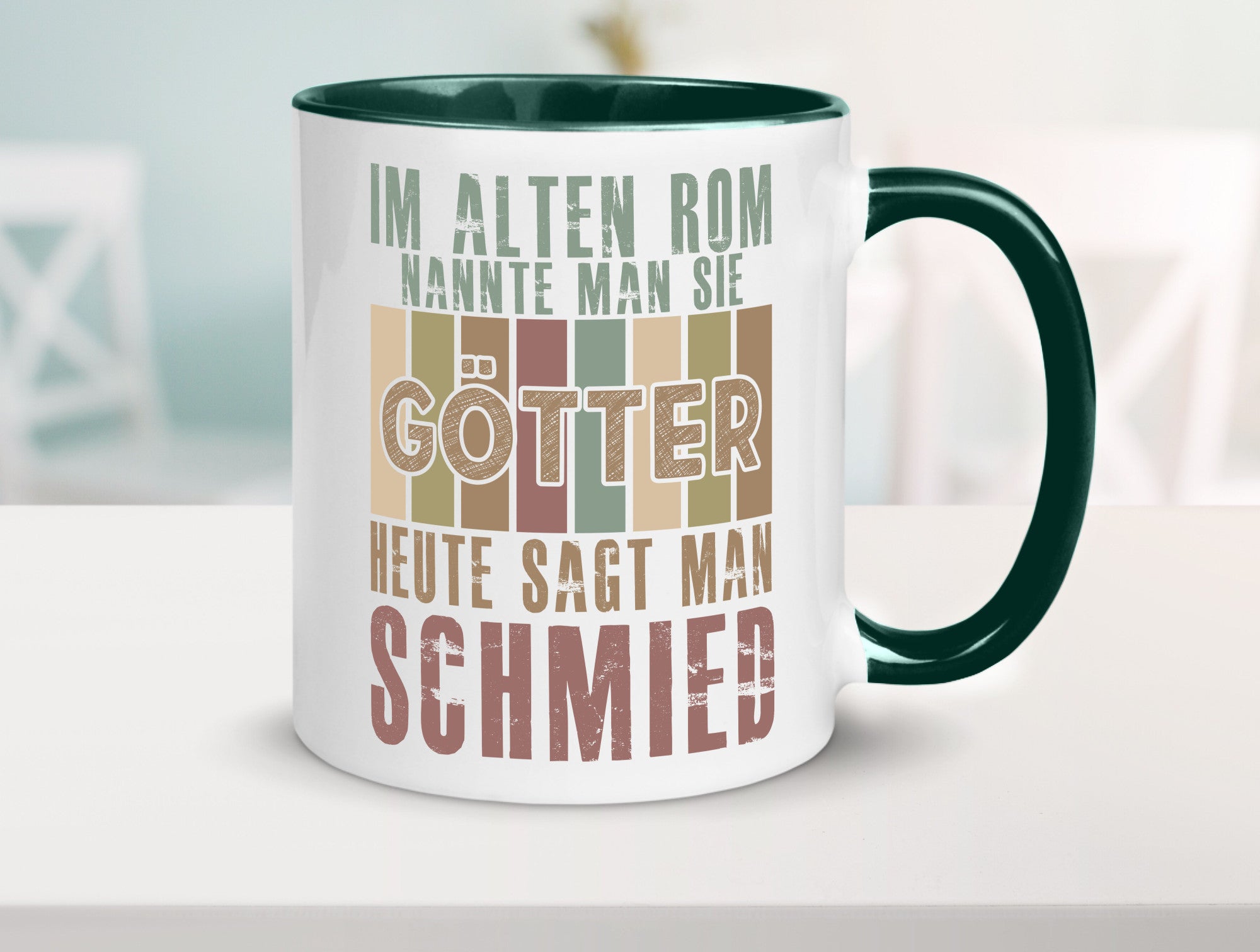 Heute sagt man: Schmied | schmieden lustig Humor Geschenkidee Geschenk Tasse