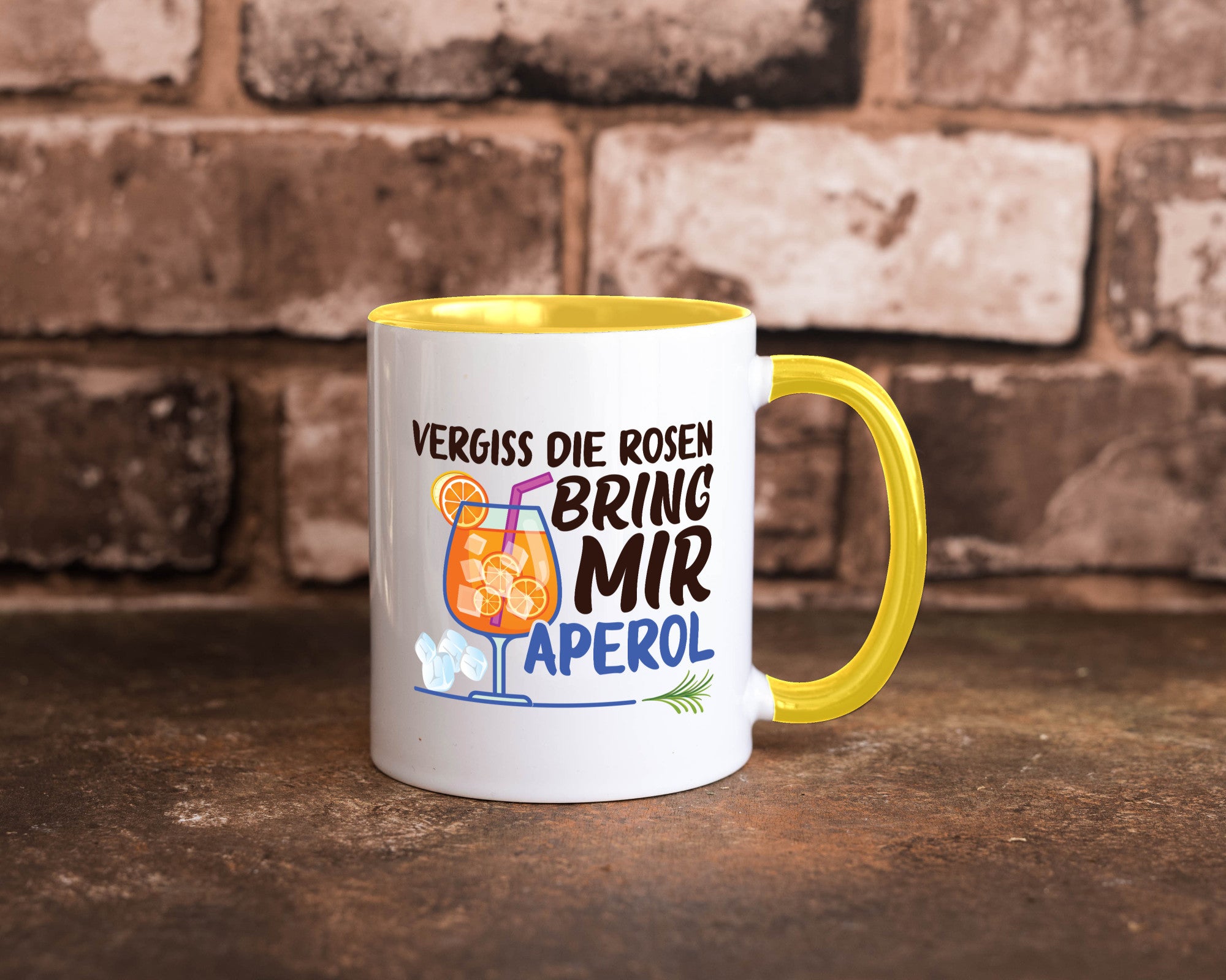 Bring mir Aperol | Rosen Paar Party Geschenkidee Humor Tasse