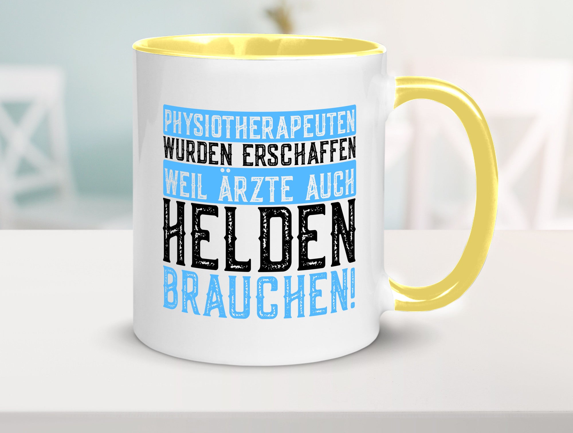 Physiotherapeut | Helden Therapeutin lustiger Spruch Humor Geschenkidee Tasse