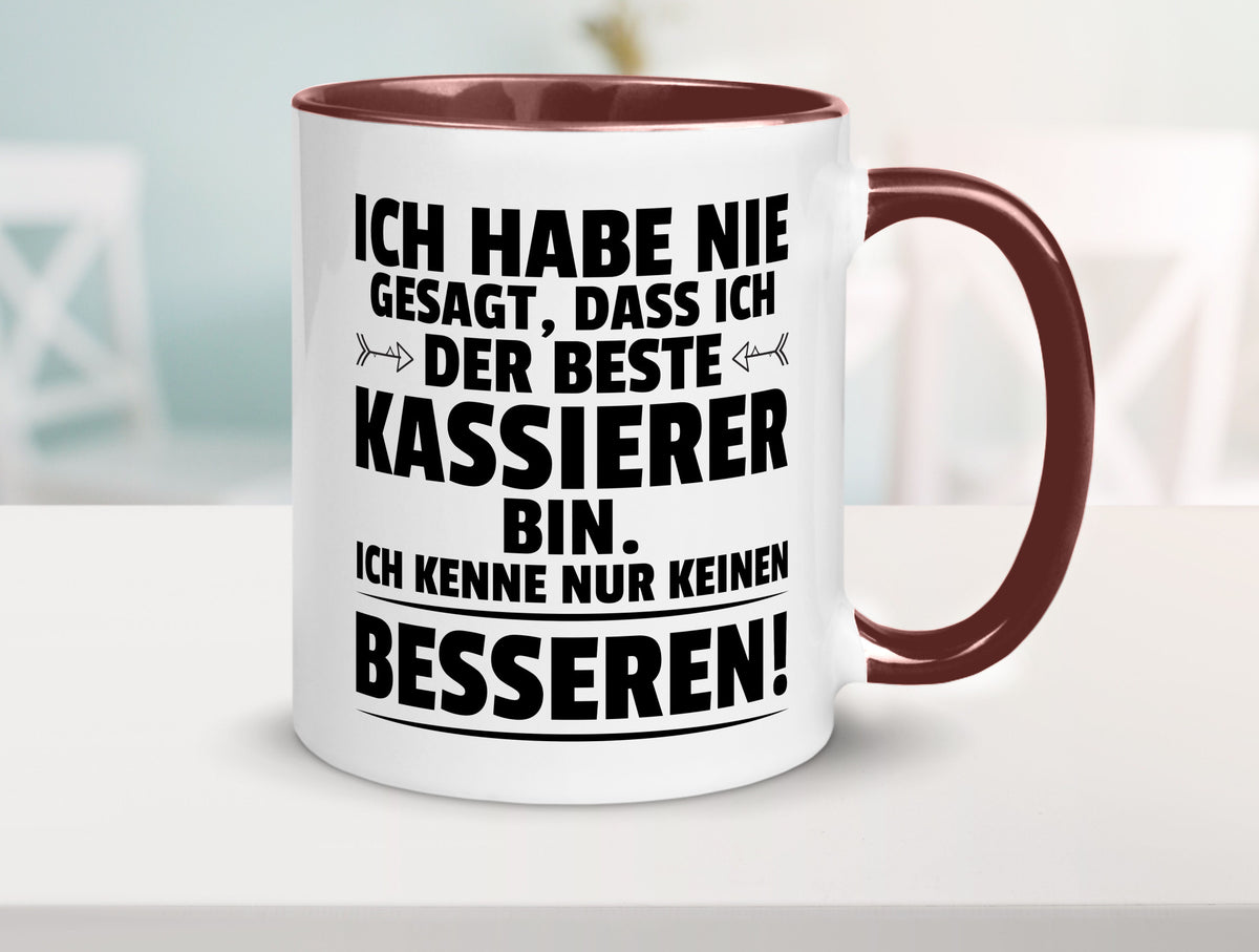 Der Beste Kassierer Geschenk Humor Geschenkidee lustiger Spruch Tasse