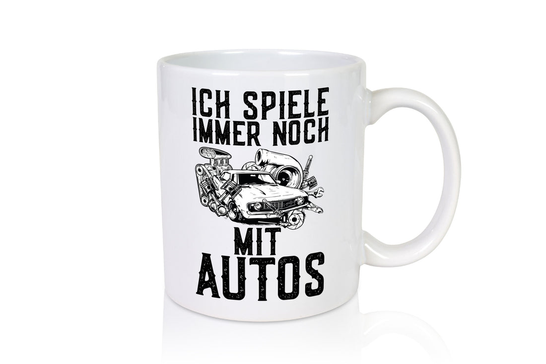 Spiele noch mit Autos | Werkstatt Werkzeug Mechaniker lustiger Spruch Geschenk