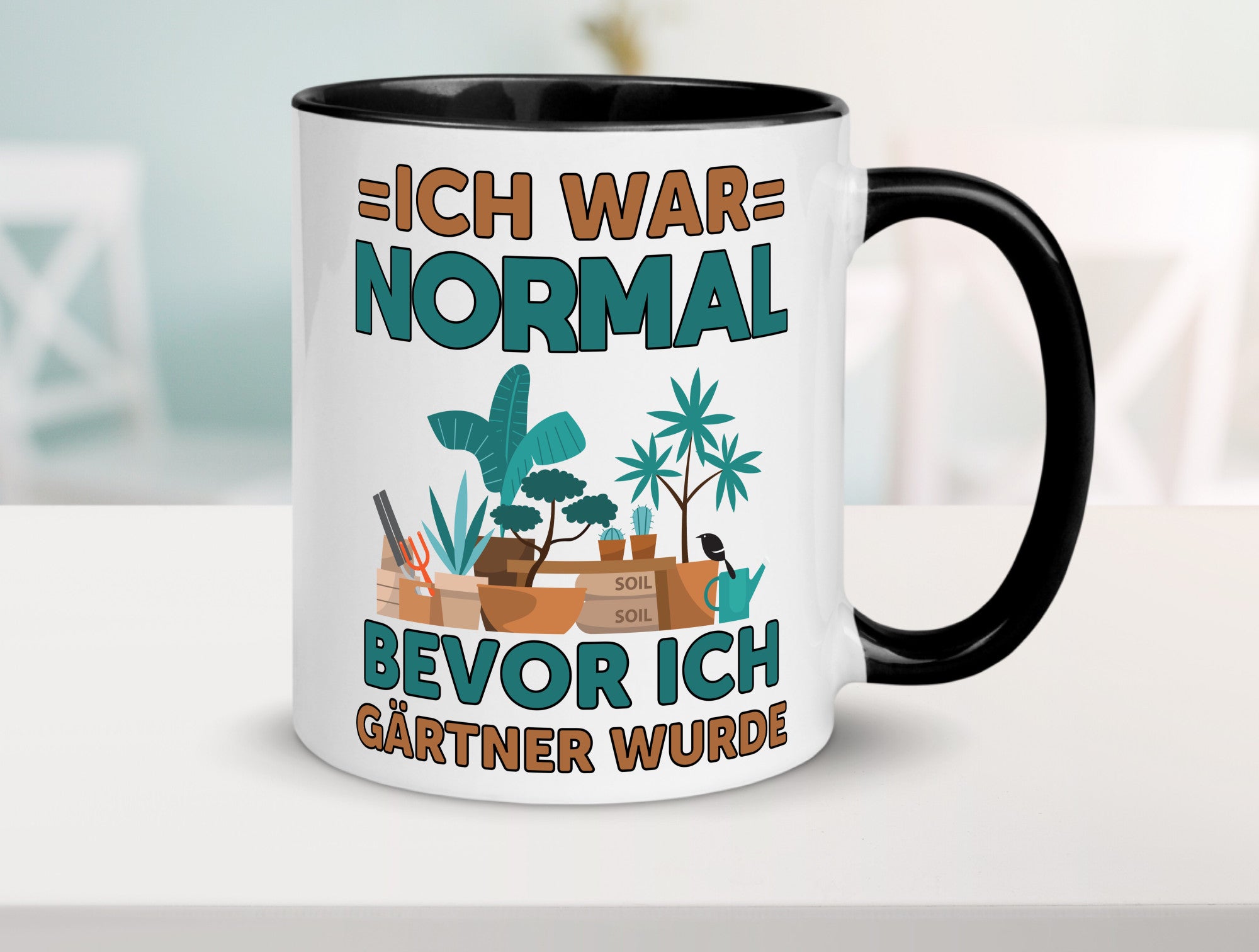 Ich war normal bevor Gärtner wurde | Garten lustiger Spruch Geschenk Humor