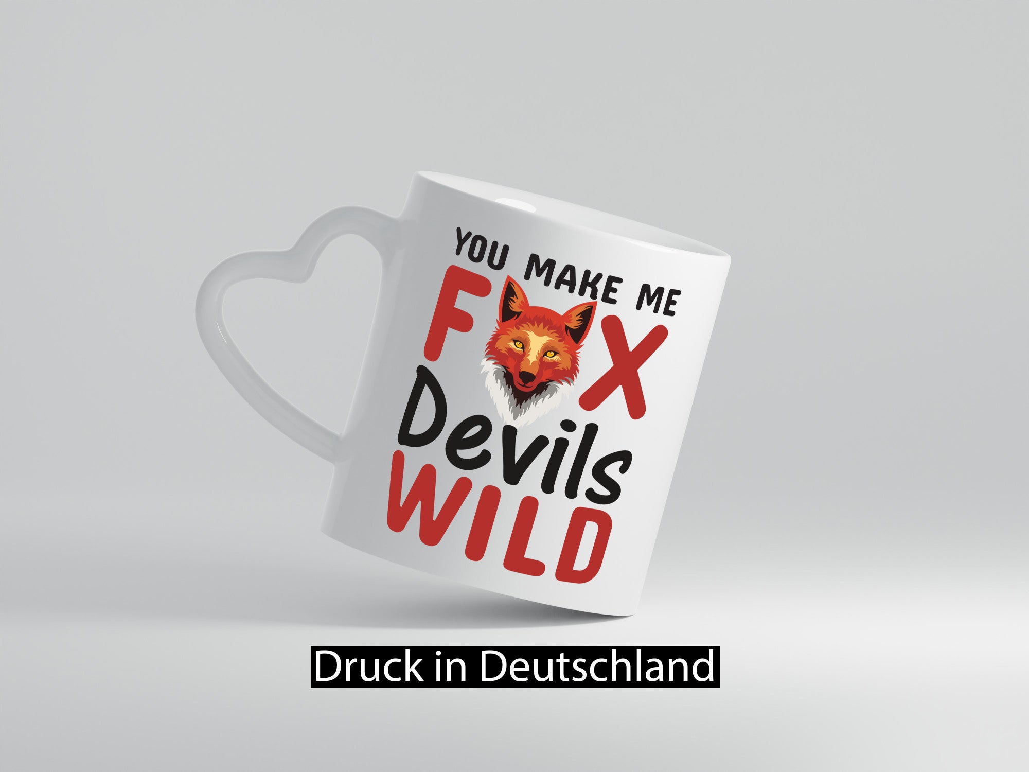 Denglisch | Englisch Spruch Fox Devils Wild v2 Humor Geschenkidee Tasse