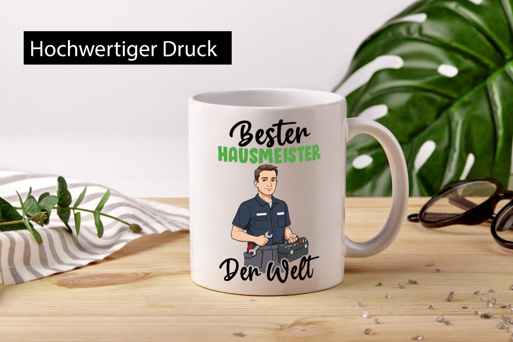 Bester Hausmeister | Hauswart v2 lustiger Spruch Geschenk Humor Geschenkidee