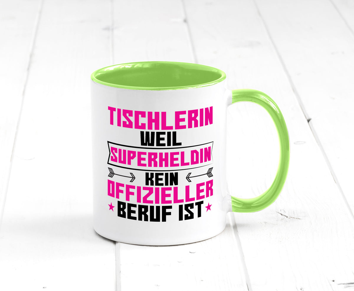 Superheldin Tischlerin | Tischlerei Geschenkidee Humor Tasse