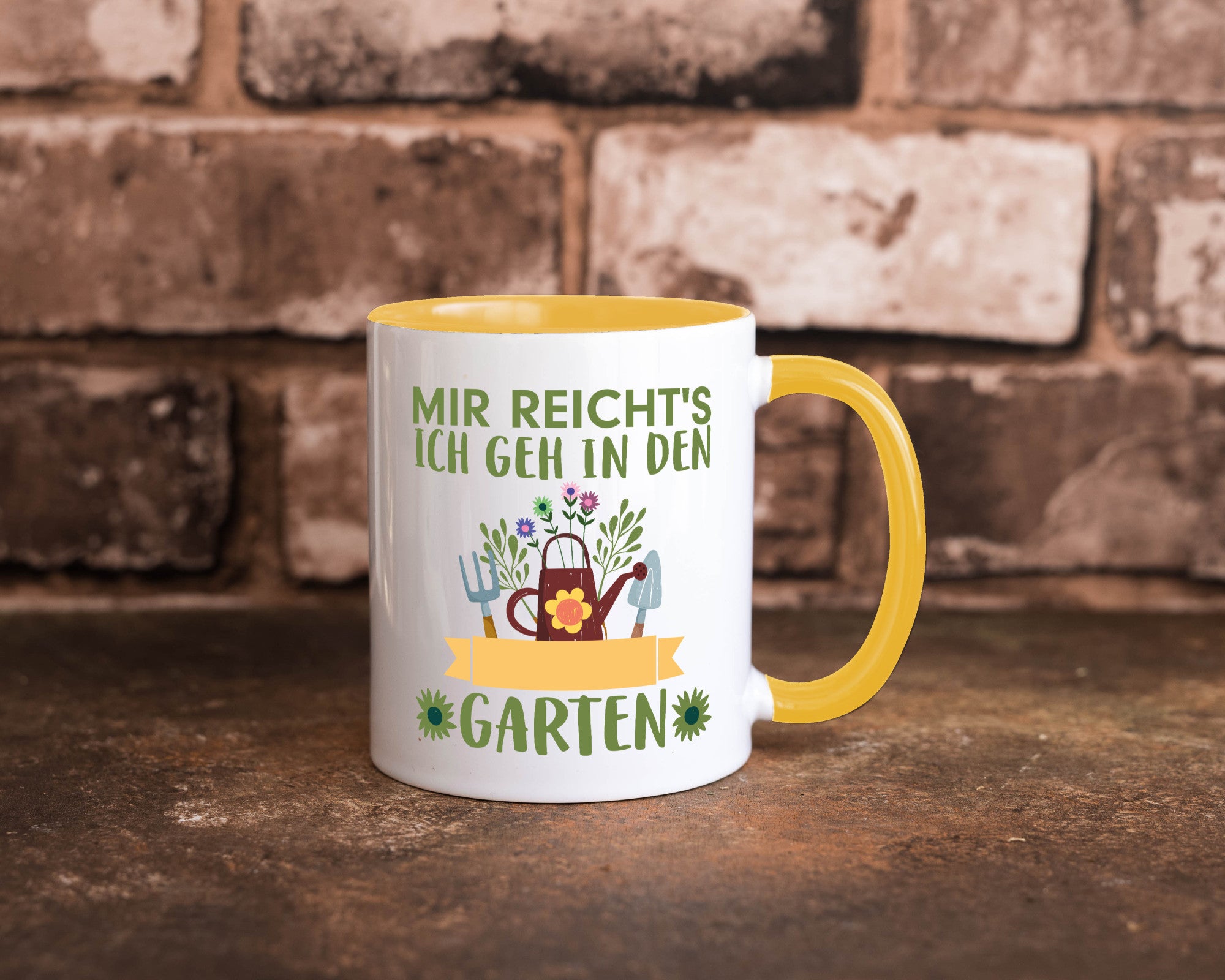 Ich geh in den Garten | Gärtner Tasse Gartenarbeit Humor Arbeit Kollegen Büro