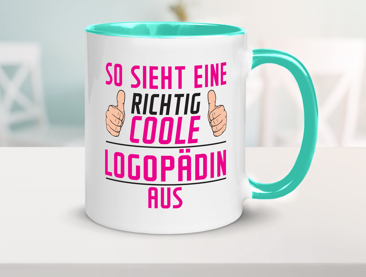 Richtig Coole Logopädin | Sprachtherapie Humor Geschenkidee Tasse
