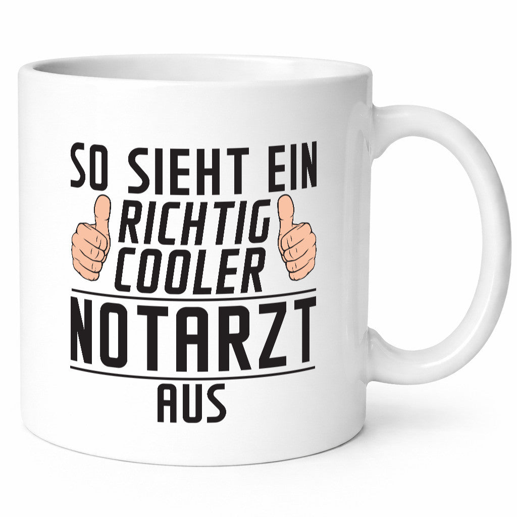 Richtig Cooler Notarzt | Arzt Geschenk Humor Geschenkidee lustiger Spruch Tasse