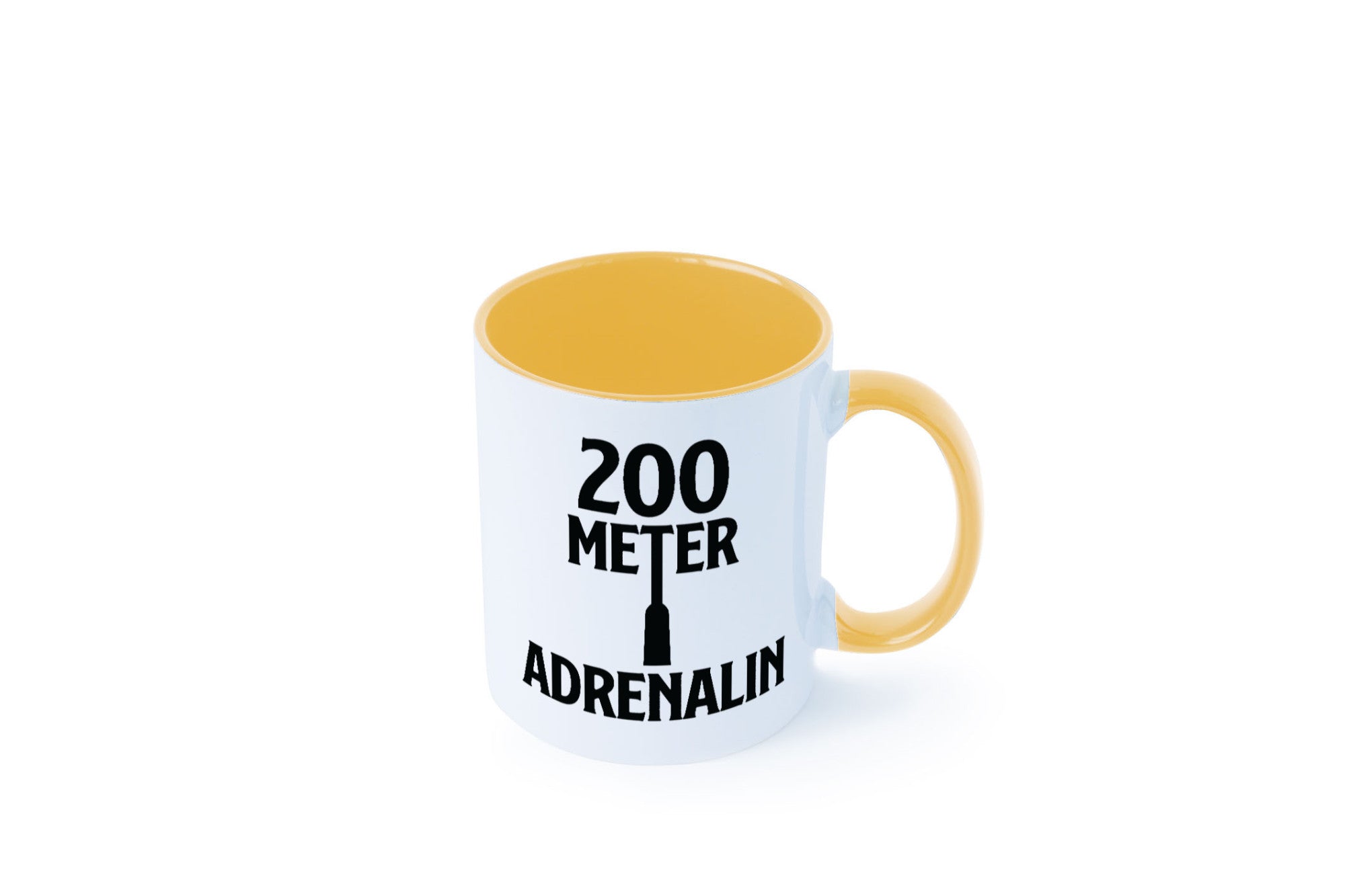 200 Meter Adrenalin v2 lustig Humor Geschenkidee Geschenk Tasse