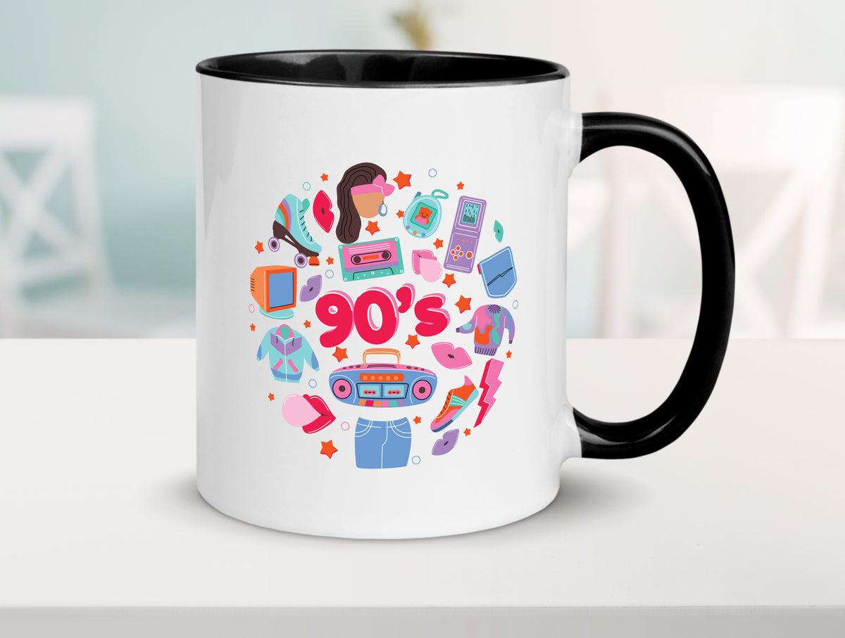 90er Jahre | Alte Zeit Nostalgie Humor Geschenkidee Tasse