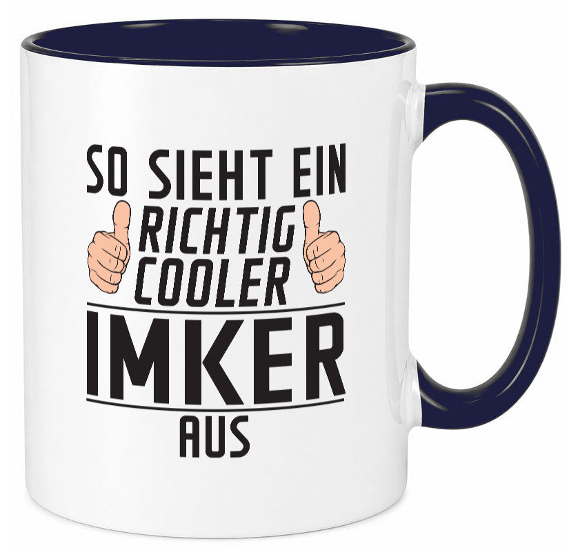 Richtig Cooler Imker | Imkerei Geschenkidee Humor Tasse
