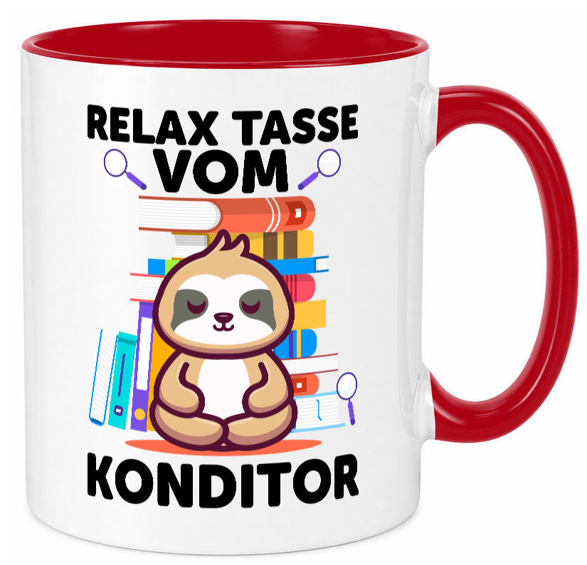 Relax Tasse: Konditor | Konditorei lustiger Spruch Geschenk Humor Geschenkidee