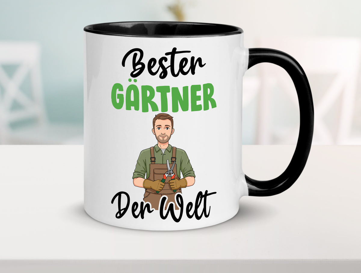 Bester Gärtner | Gartenbau v2 Geschenk Humor Geschenkidee lustiger Spruch Tasse