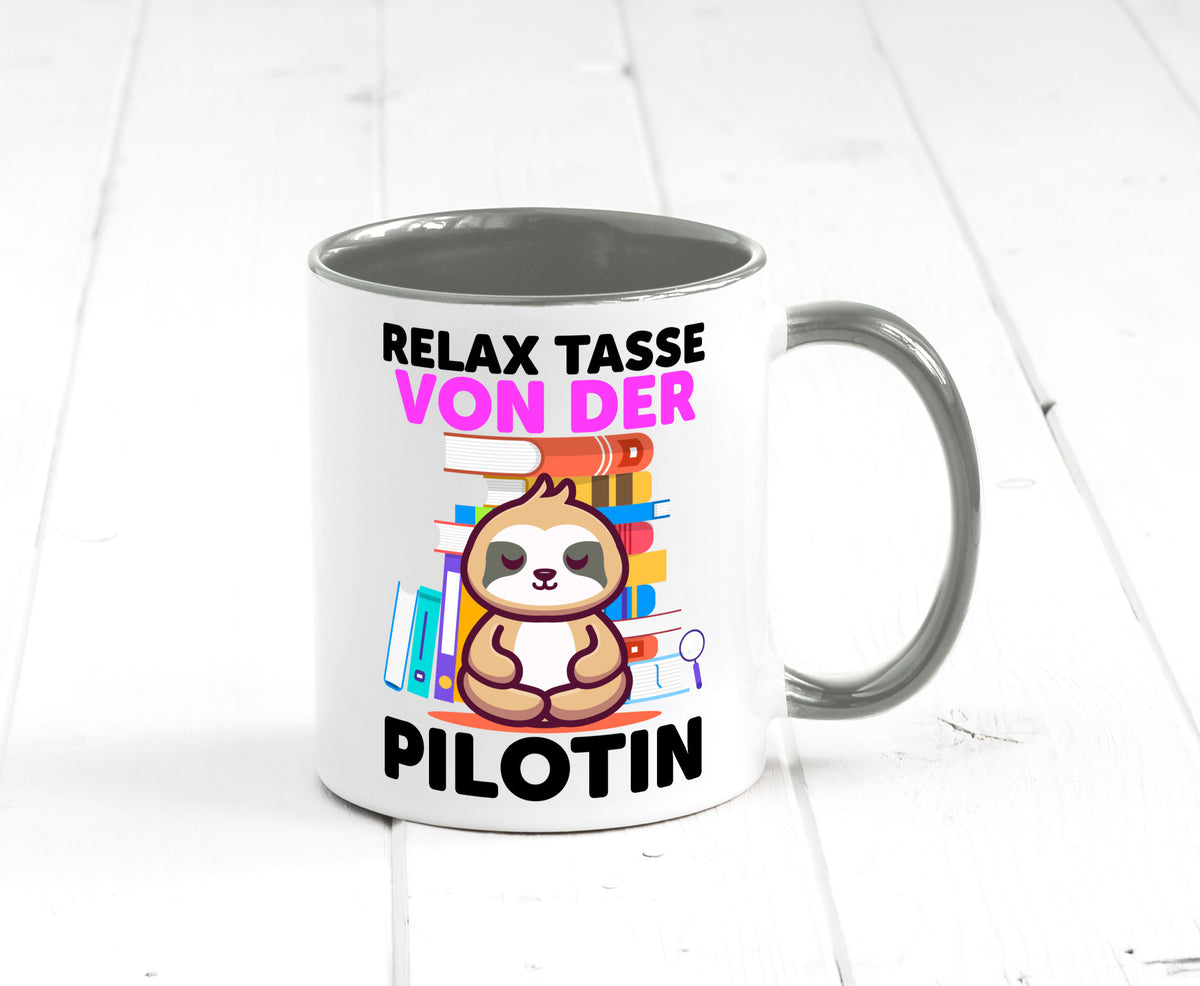 Relax Tasse: Pilotin | Definition Piloten lustiger Spruch Geschenk Humor