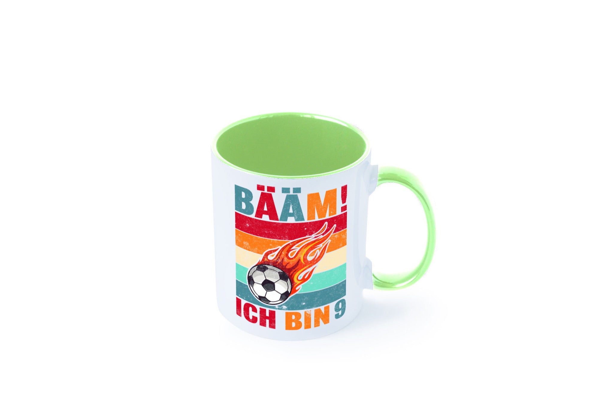 9. Geburtstag | Bääm ich bin 9 Fußball Geschenkidee Humor Tasse