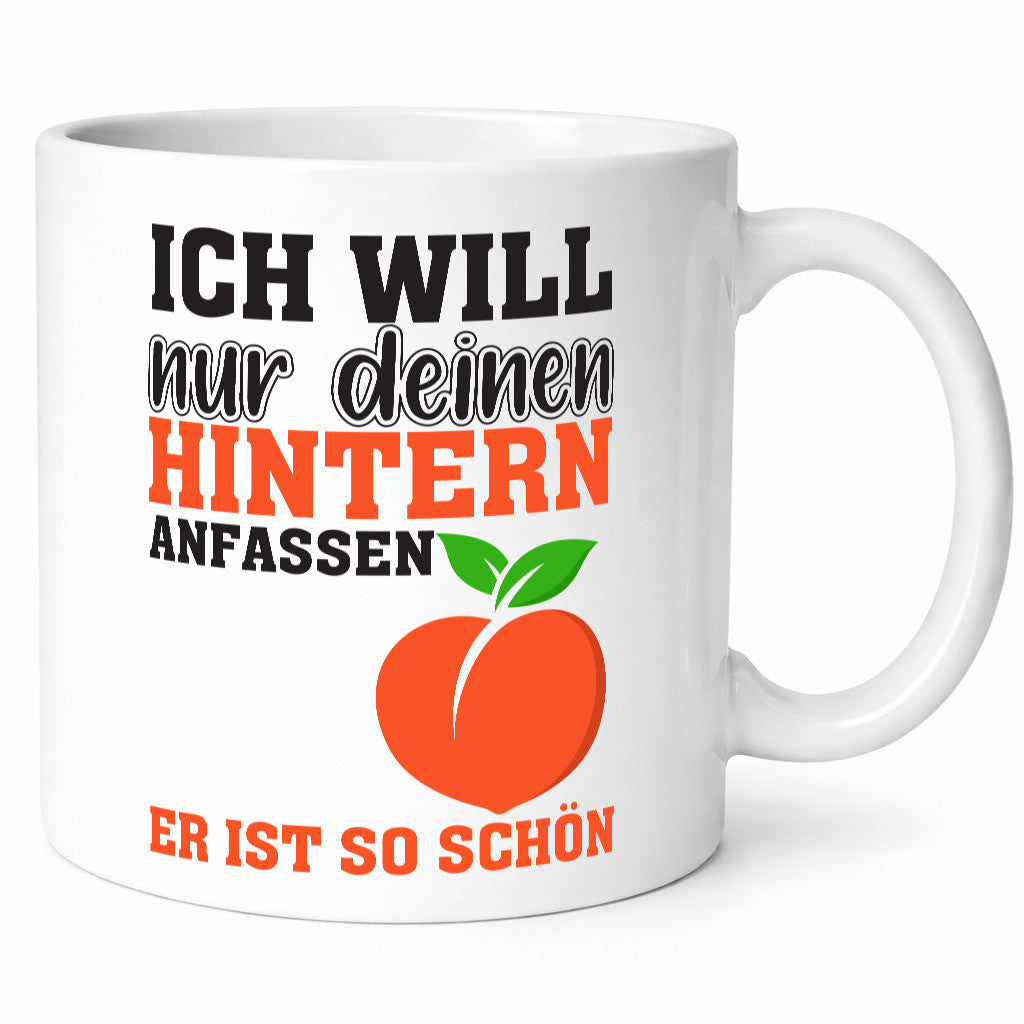 Pfirsichpo Spruch | Frauen Tasse Beziehung Hintern lustig Humor Geschenkidee