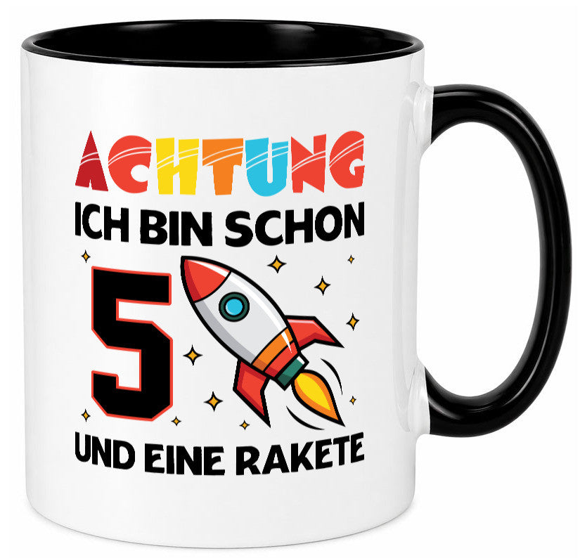 5. Geburtstag | Rakete Weltraum 5 Jahre Galaxy lustig Geschenkidee Geschenk