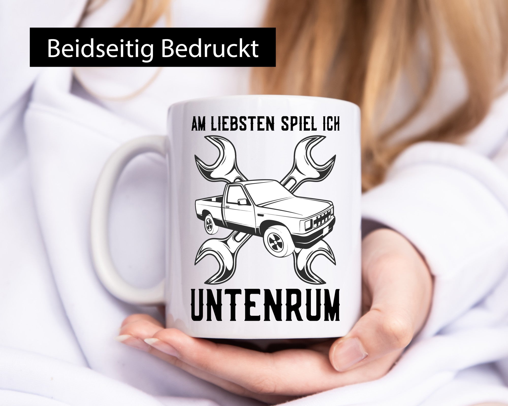 Spiele am liebsten untenrum | Werkstatt Mechaniker Tunen lustiger Spruch