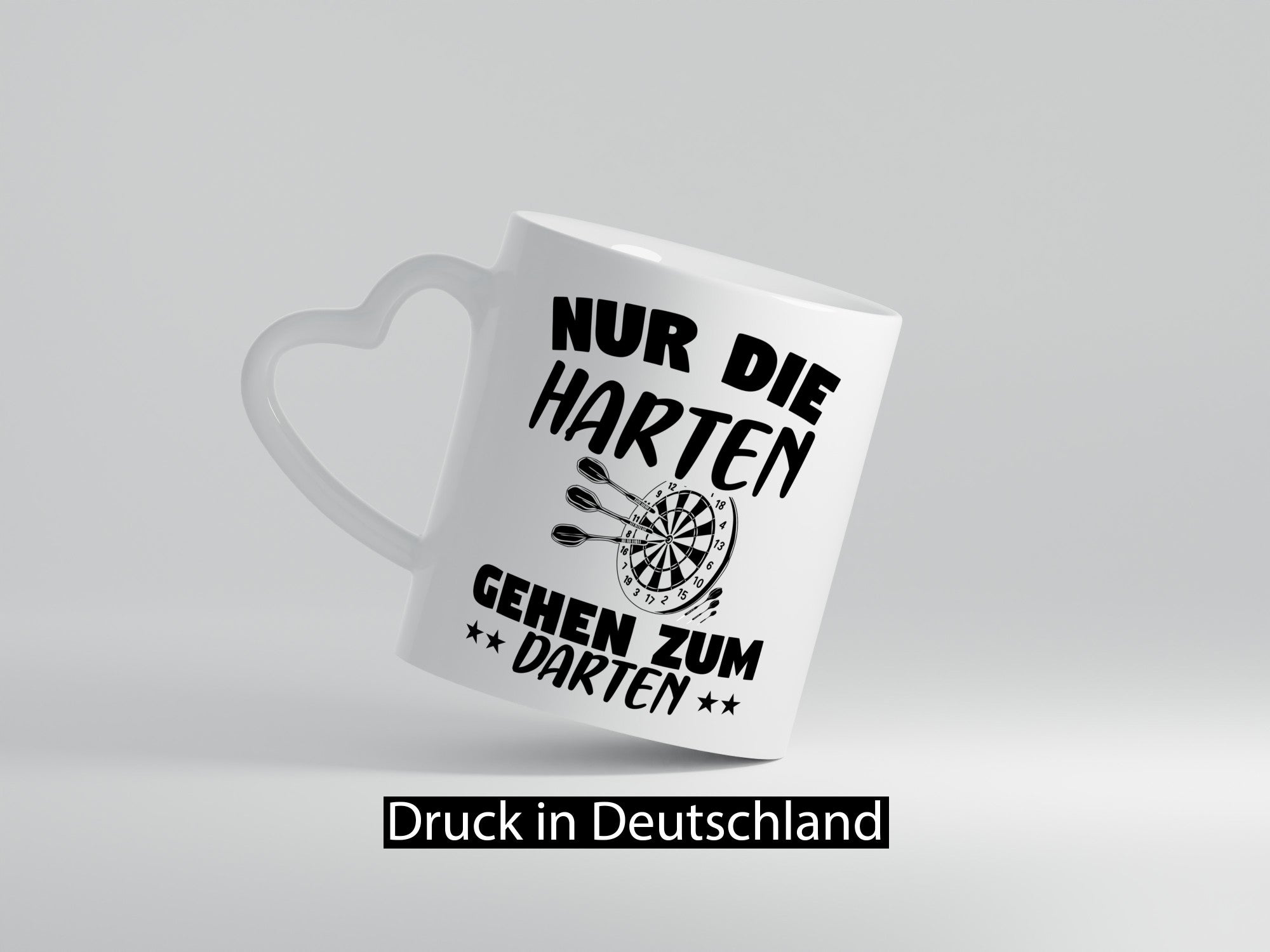 Die Harten gehen zum Darten | Dart Tasse Dartspieler Geschenkidee Humor