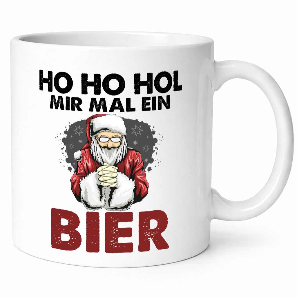 Ho Hol mir mal ein Bier | Weihnachten Geschenkidee Humor Tasse