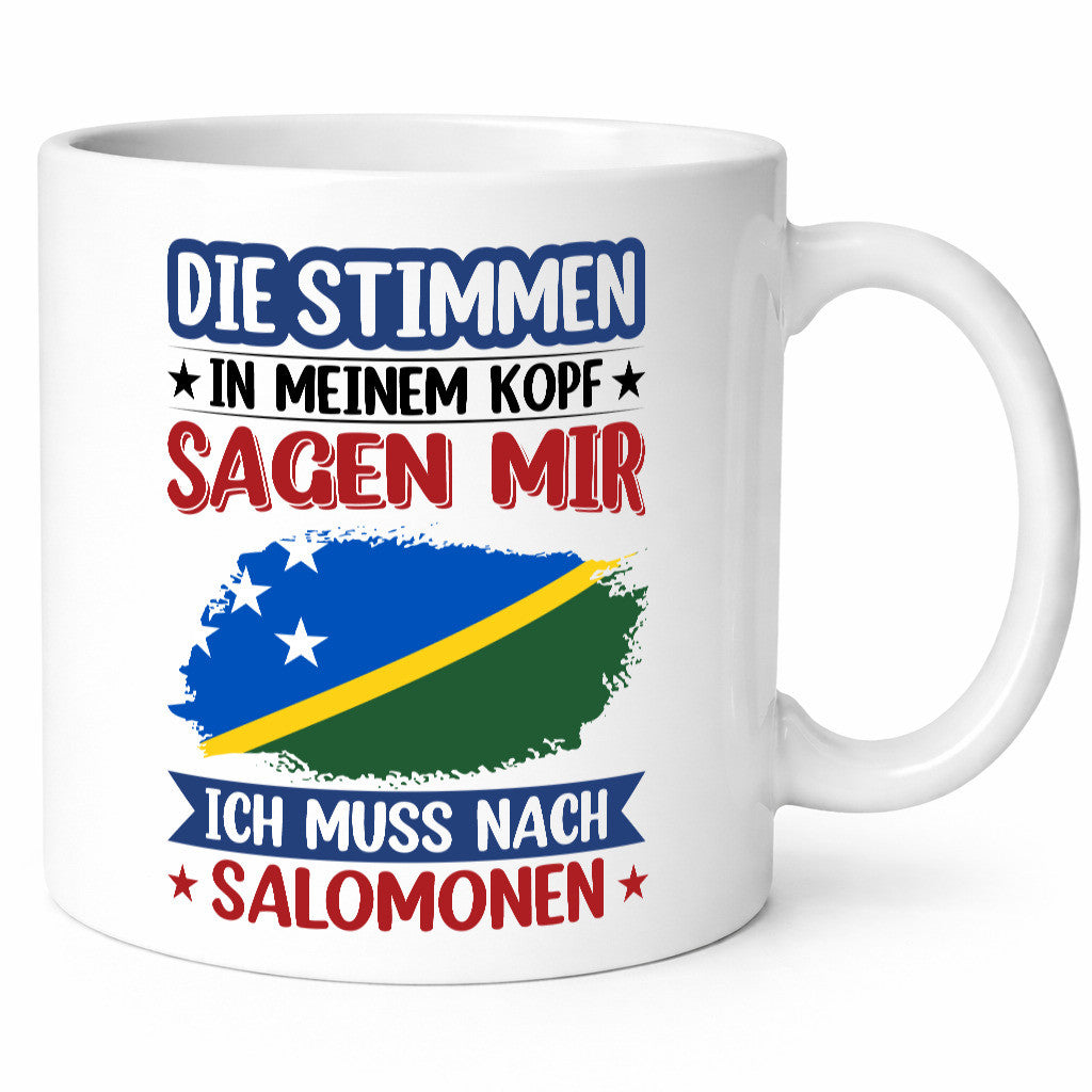 Salomonen | Urlaub Stimmen in meinem Kopf Traumland v2 Humor Geschenkidee Tasse