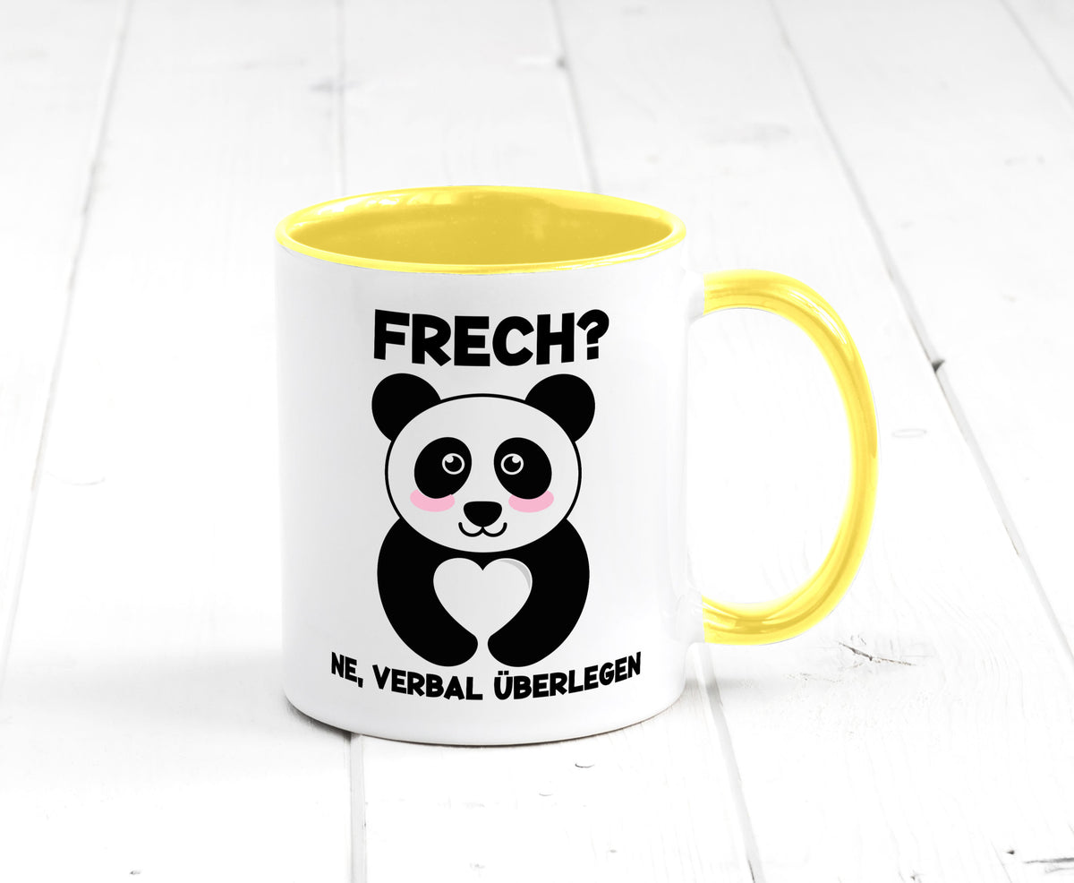 Frech | Verbal überlegen süßer Pandabär kecker Spruch lustiger Geschenk Humor Tasse