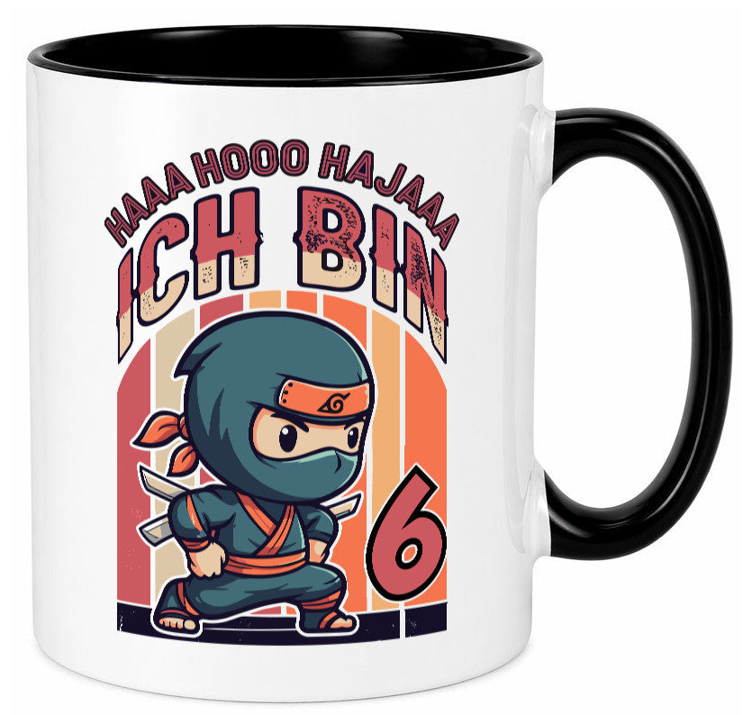 6. Geburtstag | Ninja Junge 6 Jahre Humor Geschenkidee Tasse