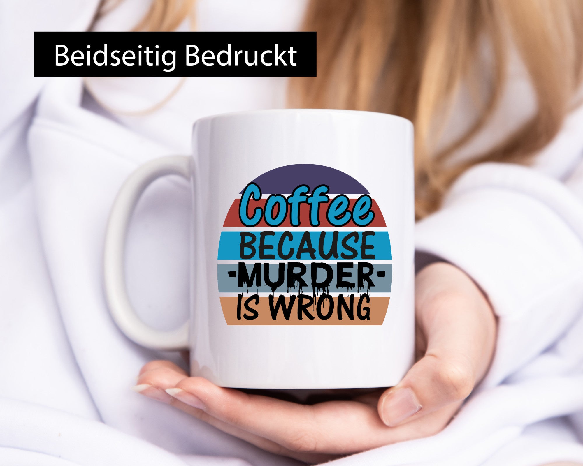 Kaffeetrinker Tasse | schwarzer Humor Büro Spruch Geschenk Arbeit Kollegen