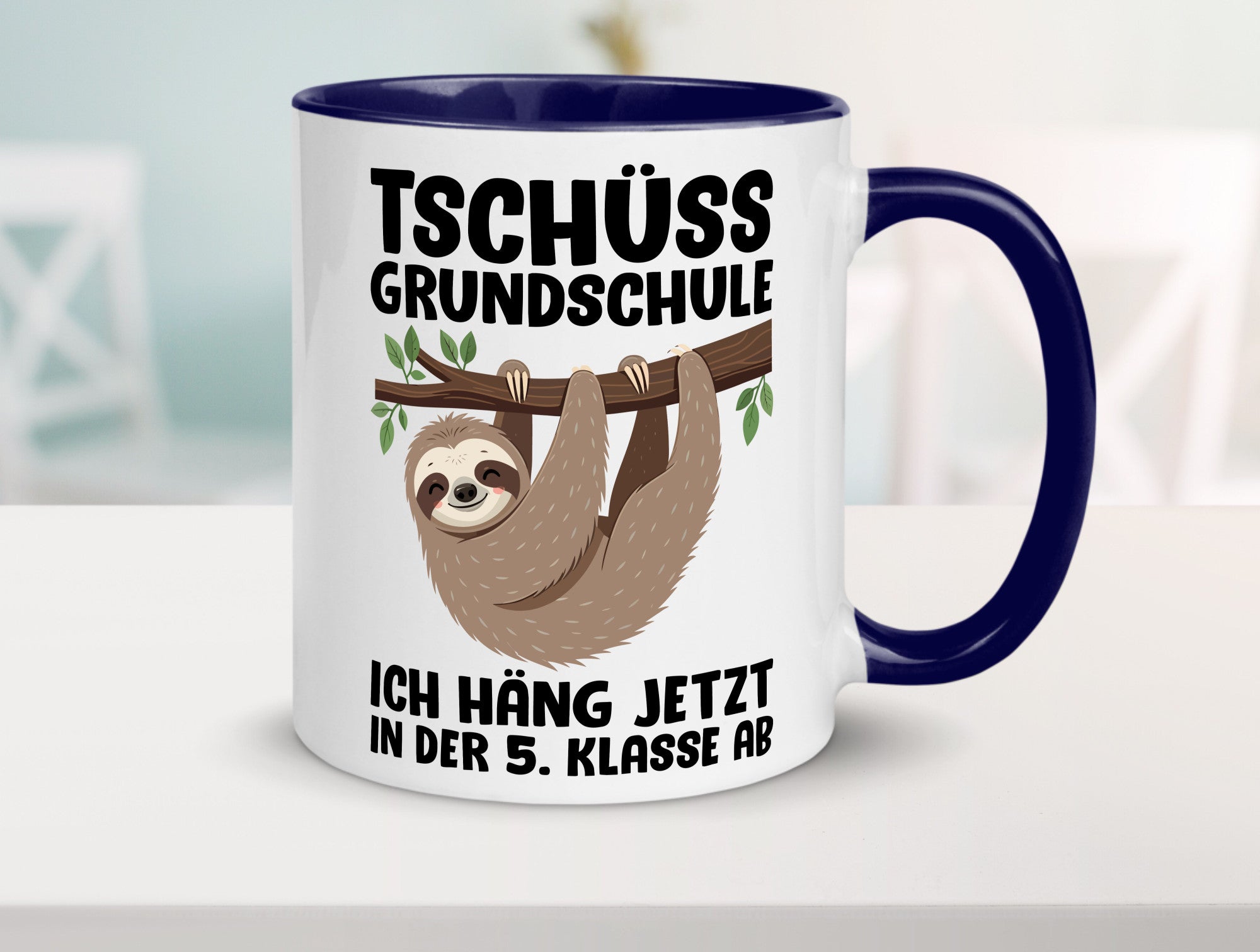 Tschüss Grundschule ich häng jetzt in der 5. Klasse ab Humor Geschenkidee Tasse