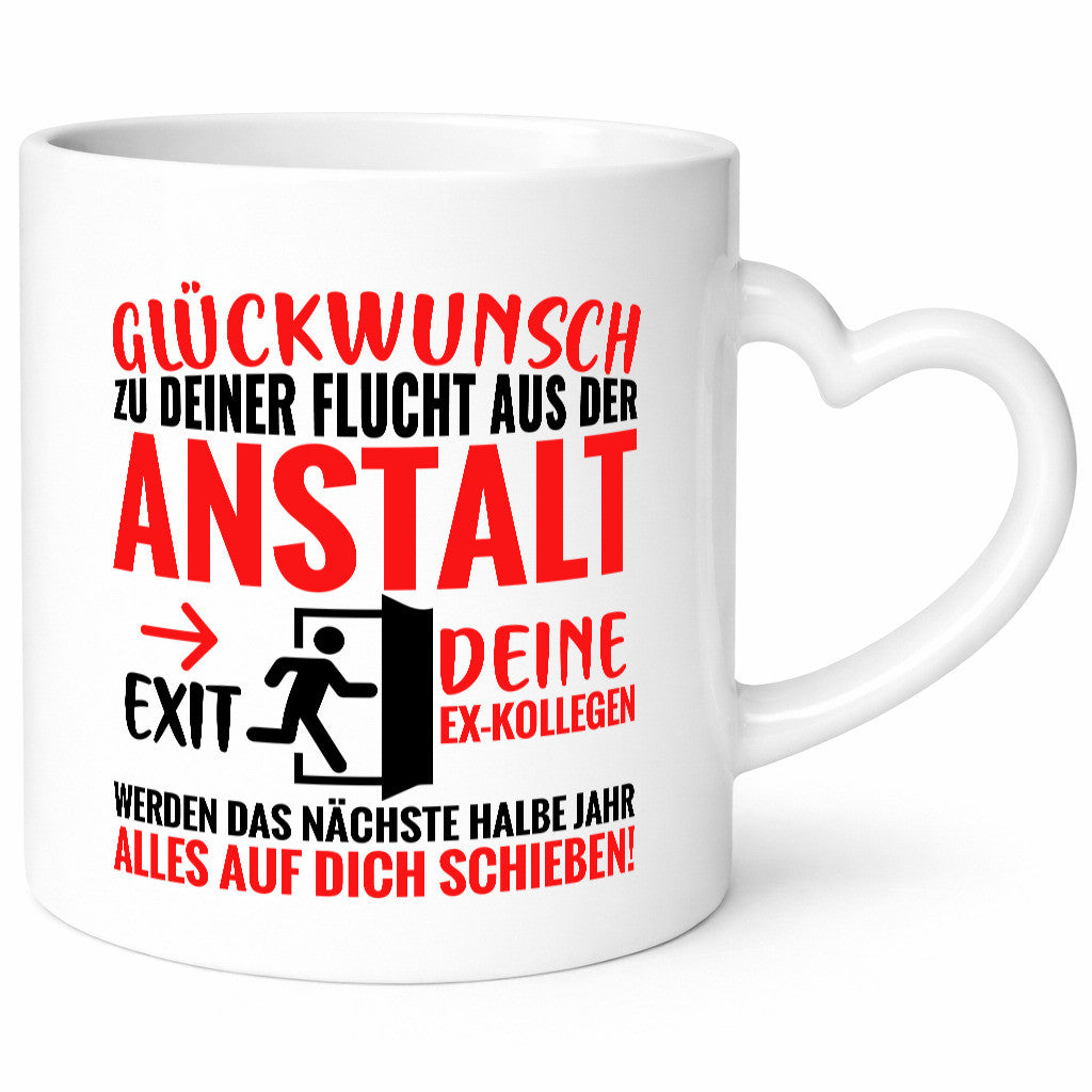 Glückwunsch zur Flucht | Abschied Arbeitskollegen Humor Arbeit Kollegen Büro