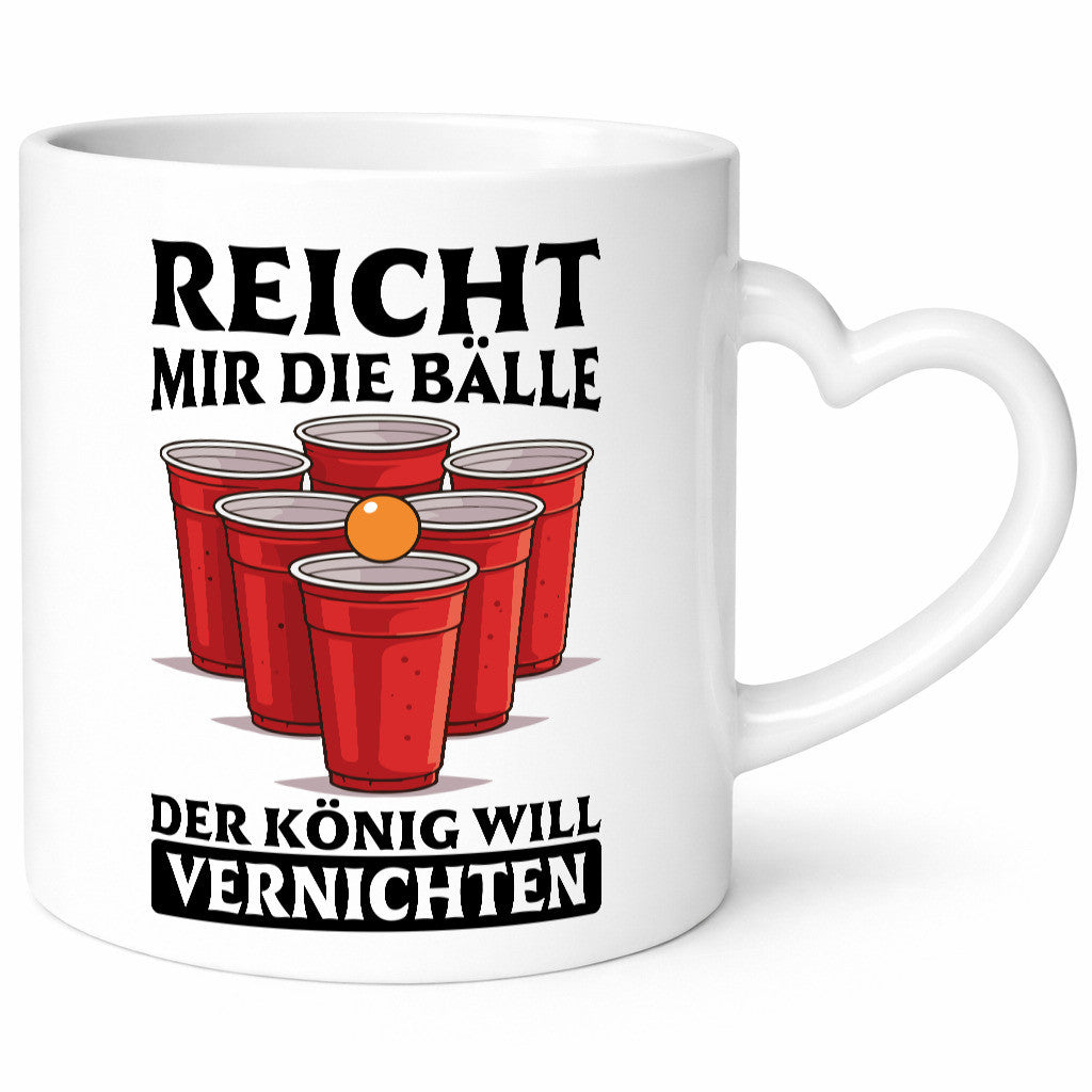Der König will vernichten | Bierpong Bier lustig Humor Geschenkidee Geschenk