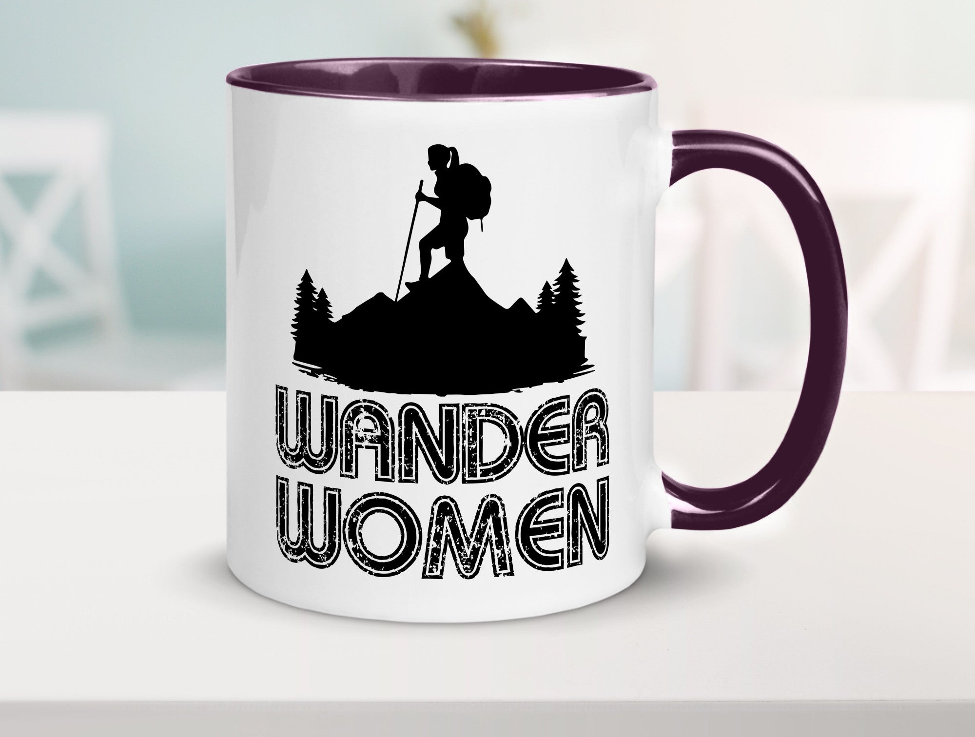 Wander Woman | Wandern Berge Geschenk Familie Geschenkidee lustiger Spruch Tasse