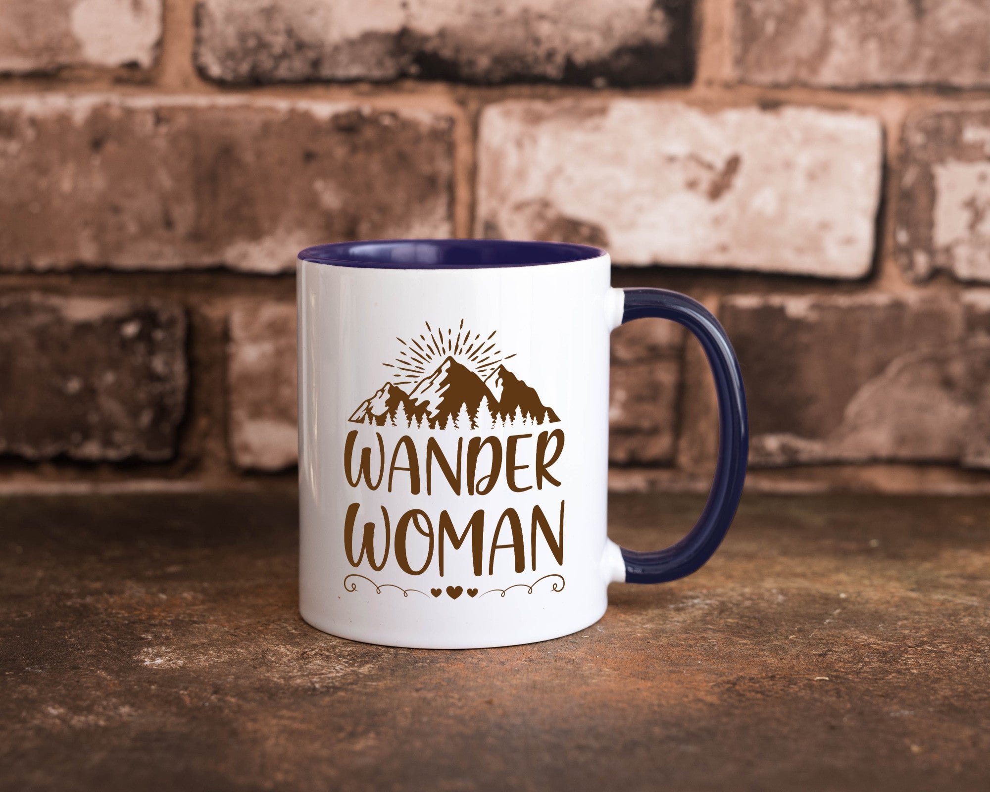 Wander Woman | Berge Herzen Geschenk Familie Geschenkidee lustiger Spruch Tasse