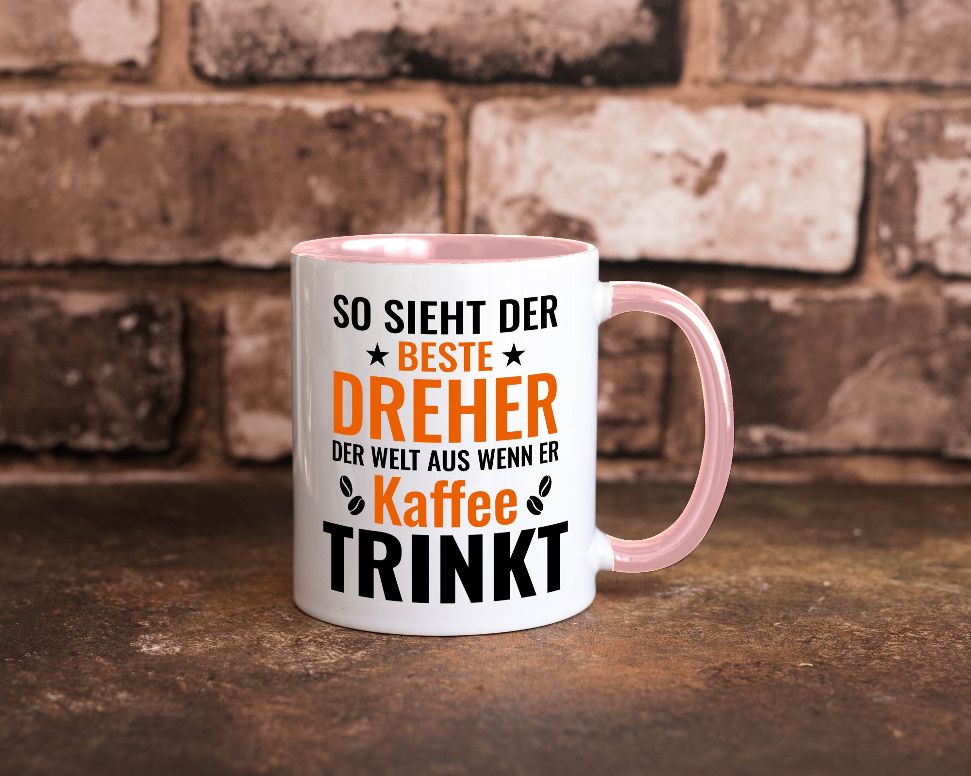 Kaffee trinkt: Dreher | Fräser Geschenkidee Humor Tasse