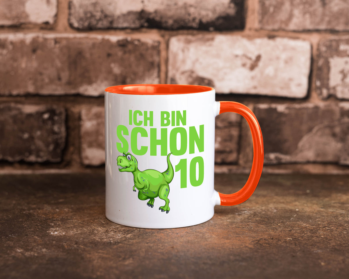 10. Geburtstag | 10 Jahre Dino Dinosaurier Geschenk Geschenkidee lustiger Tasse