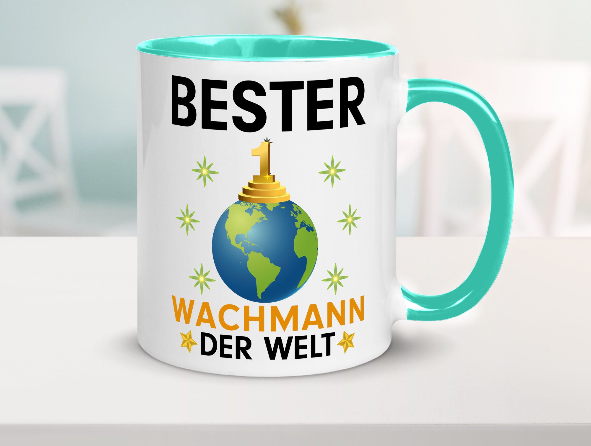 Welt Bester Wachmann | Wachpersonal Nachtwächter Humor Geschenkidee Tasse