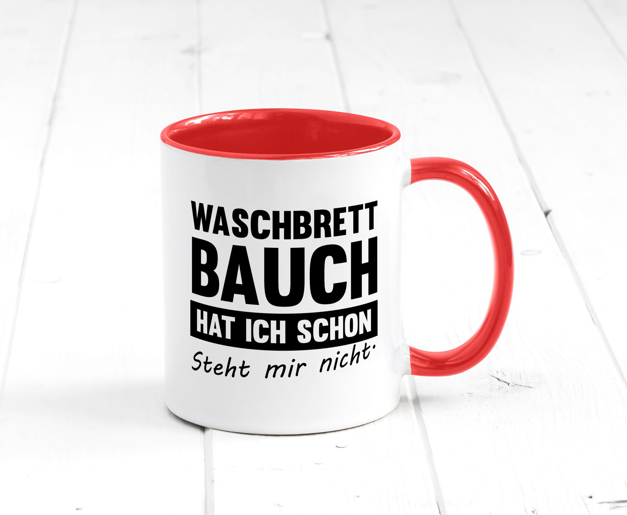 Waschbrettbauch steht mir nicht | Sixpack Gym lustiger Spruch Geschenk Humor