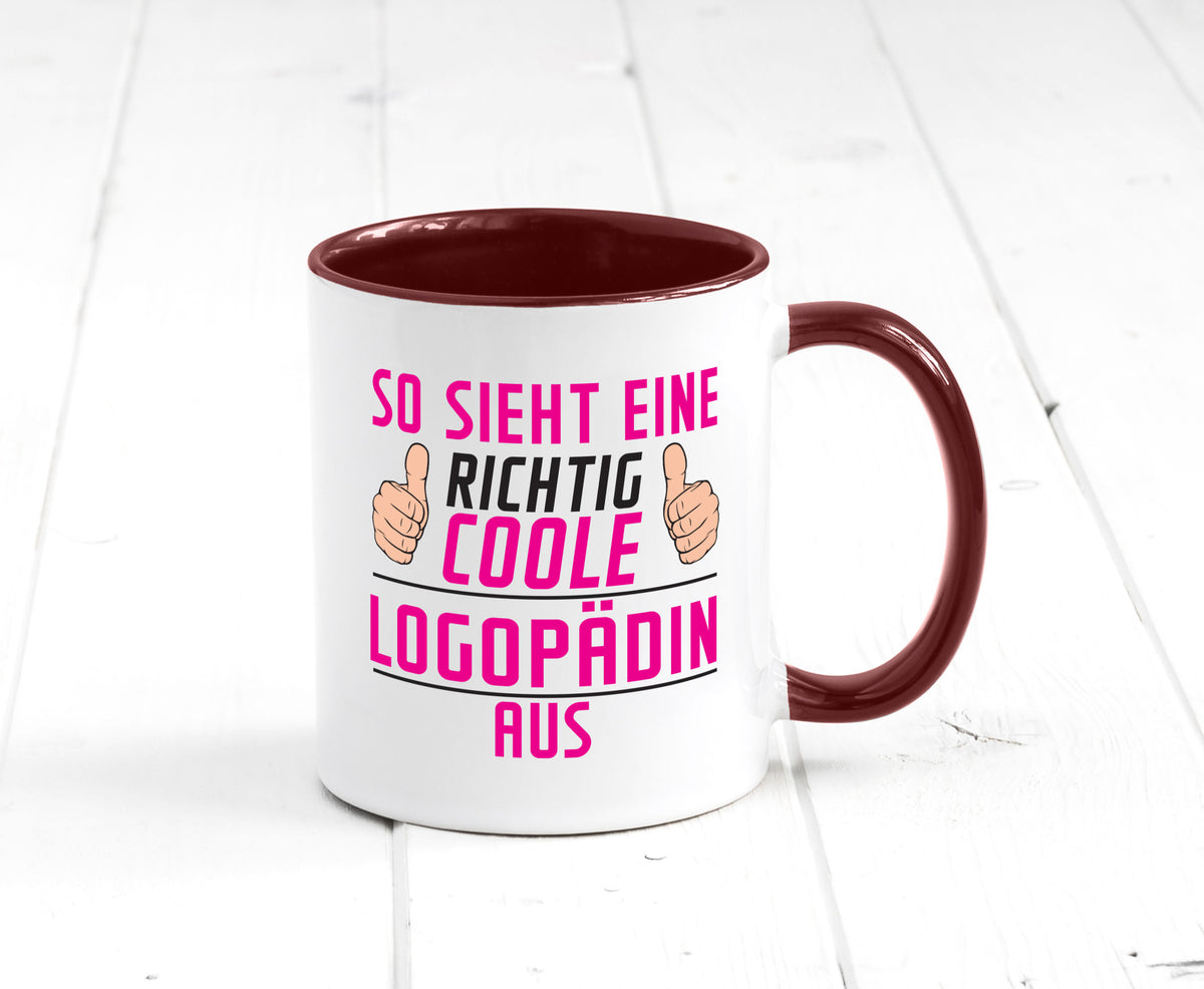 Richtig Coole Logopädin | Sprachtherapie Humor Geschenkidee Tasse