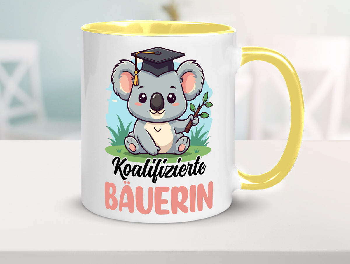 Koalifizierte Bäuerin | Bauernhof Landwirtschaft lustiger Spruch Geschenk Humor Tasse