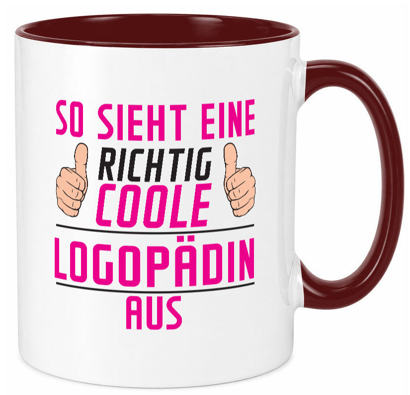 Richtig Coole Logopädin | Sprachtherapie Humor Geschenkidee Tasse